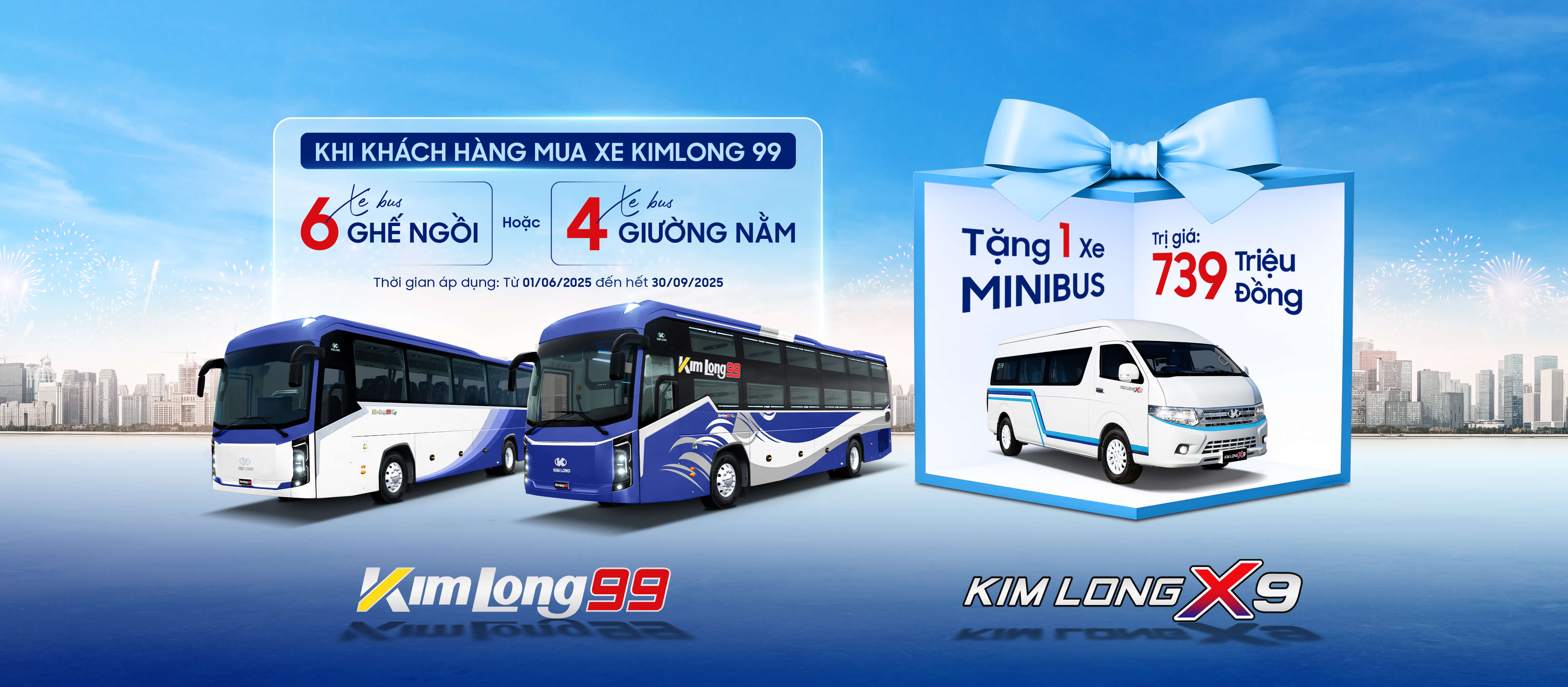 CHƯƠNG TRÌNH "ĐẦU TƯ KIMLONG 99 - NHẬN NGAY KIMLONG X9"