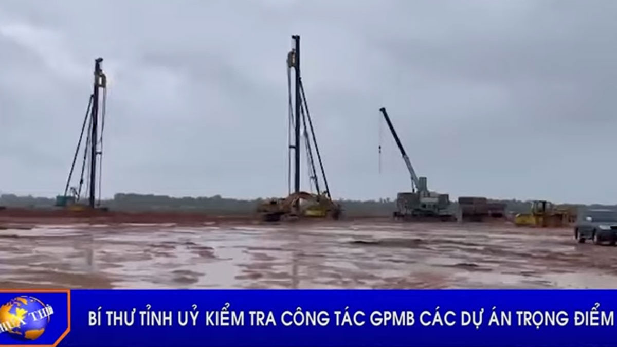 BÍ THƯ TỈNH UỶ KIỂM TRA CÔNG TÁC GIẢI PHÓNG MẶT BẰNG CÁC DỰ ÁN TRỌNG ĐIỂM